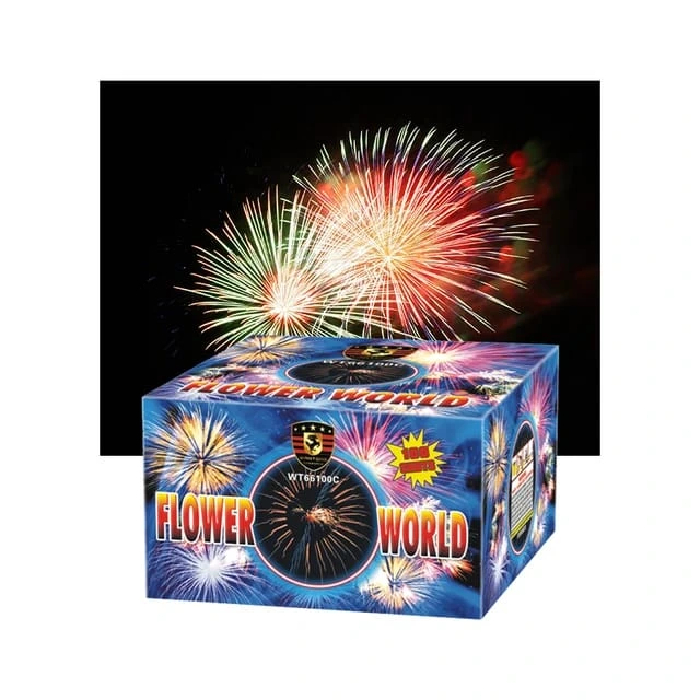 flower world fire works flare